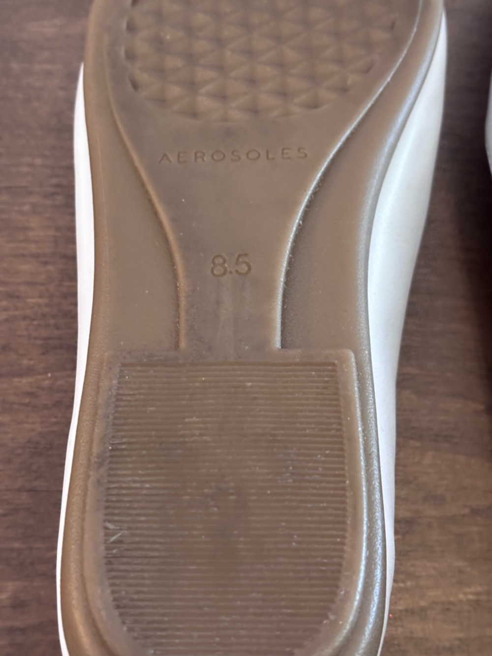 Women's Aerosoles Brielle White Woven Leather Loafers, size 8.5, No Box - Picture 13 of 16